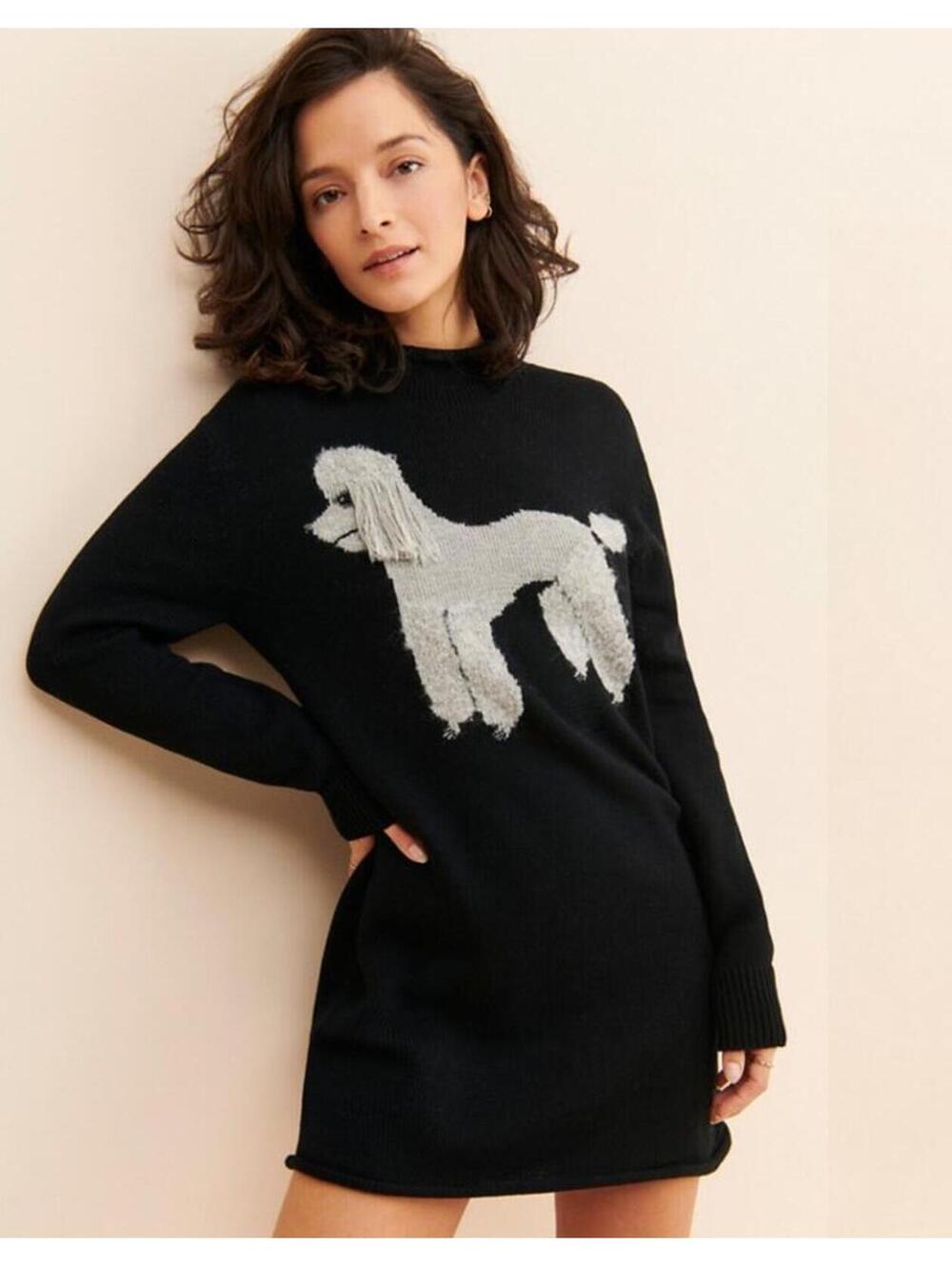 Rachel Antonoff Oliver Poodle Wool/Alpaca Sweater Dress Tunic sz M